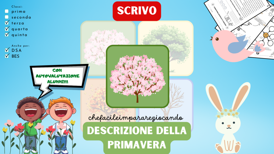 PRIMAVERA - PRODUZIONE SCRITTA: DESCRIZIONE DELLA STAGIONE PRIMAVERILE