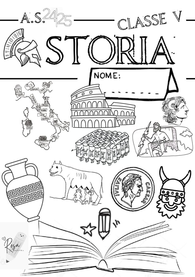 Copertina di storia Classe Quinta