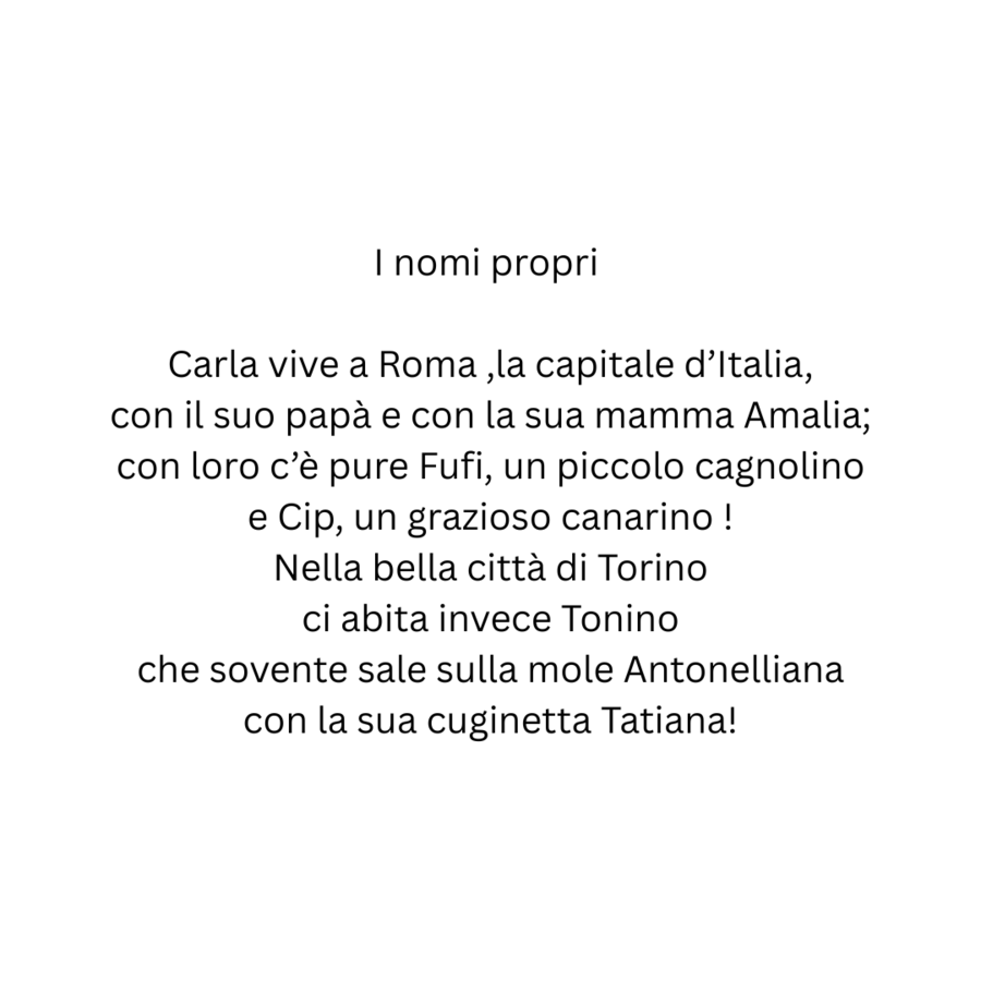 I  nomi propri