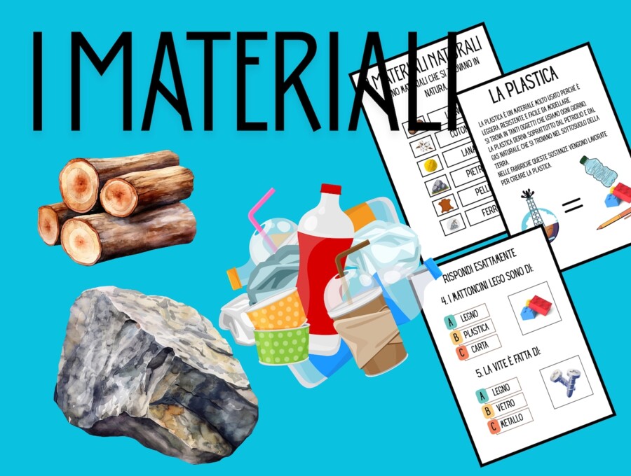 📚 SCHEDE DIDATTICHE SUI MATERIALI SEMPLICE COLORATO E DIVERTENTE
