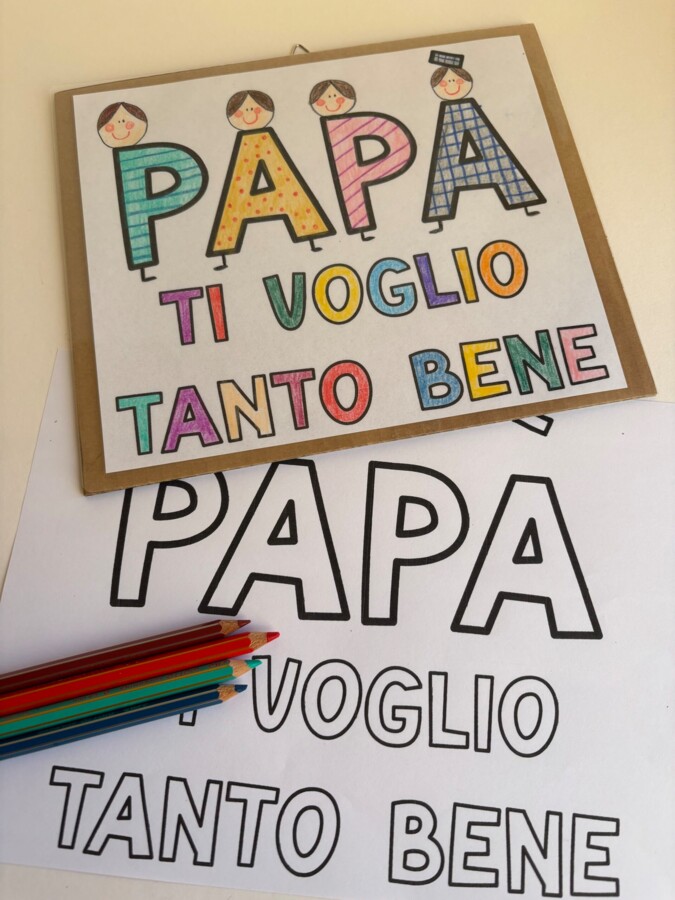 Un quadretto per papà