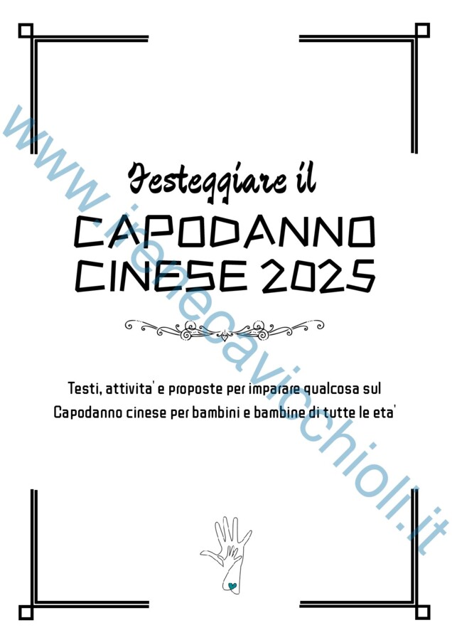 Capodanno cinese attività scuola primaria