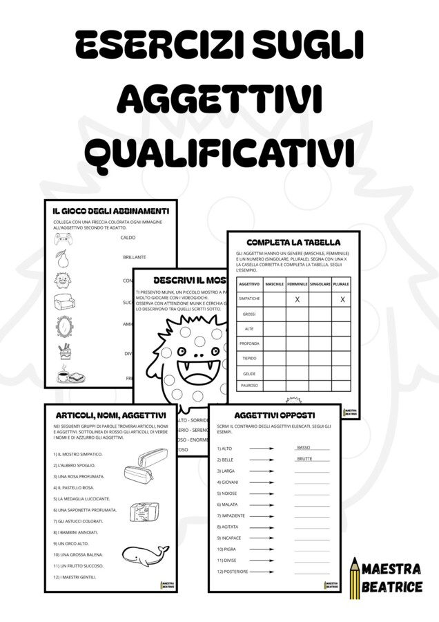 GLI AGGETTIVI QUALIFICATIVI