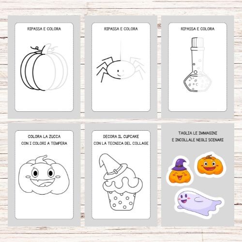 Schede Halloween infanzia