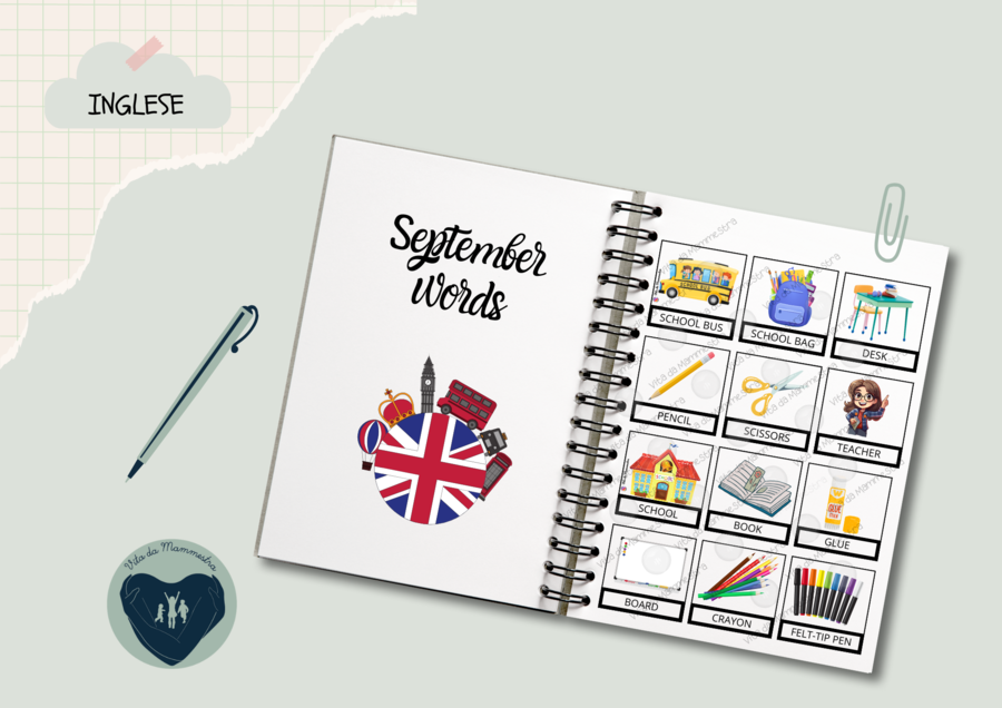 Flashcards - September words di Vita da Mammestra