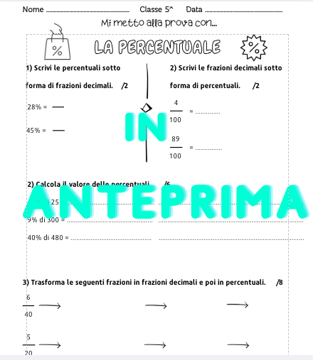 Verifica sulla percentuale