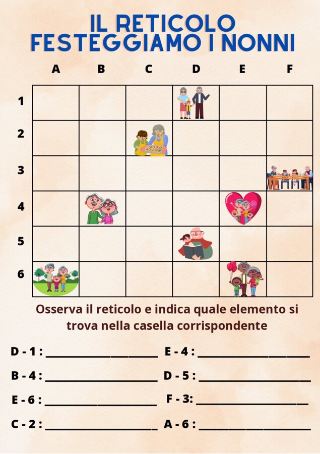 Il reticolo per la festa dei nonni