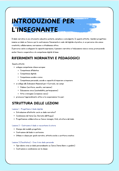 Costruisci il tuo dado narrativo con Canva