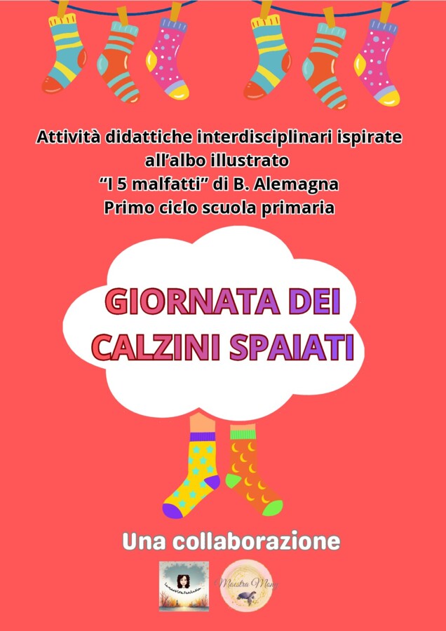 Giornata dei calzini spaiati con l'albo "I 5 Malfatti"