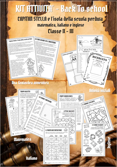 🏴‍☠️ KIT ATTIVITÀ – BACK TO SCHOOL con Capitan Stella 🏝️