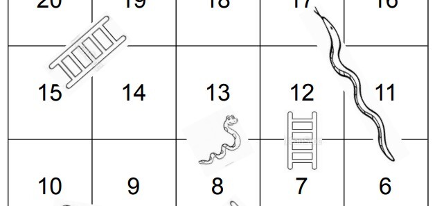 Scheda gioco SCALE E SERPENTI