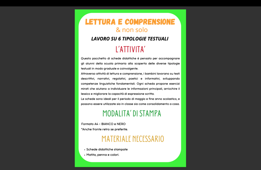 Tipologie testuali: lettura, comprensione e altro