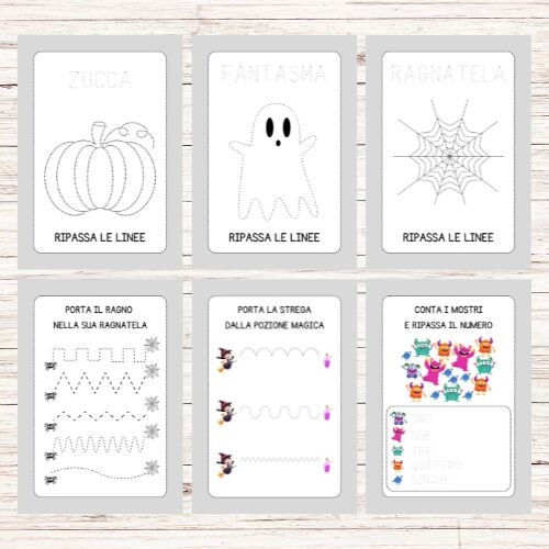 Schede Halloween infanzia