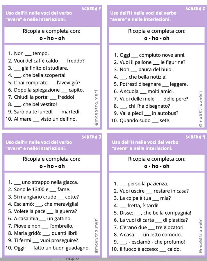 Carte ortografiche 2