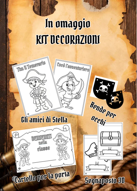 🏴‍☠️ KIT ATTIVITÀ – BACK TO SCHOOL con Capitan Stella 🏝️