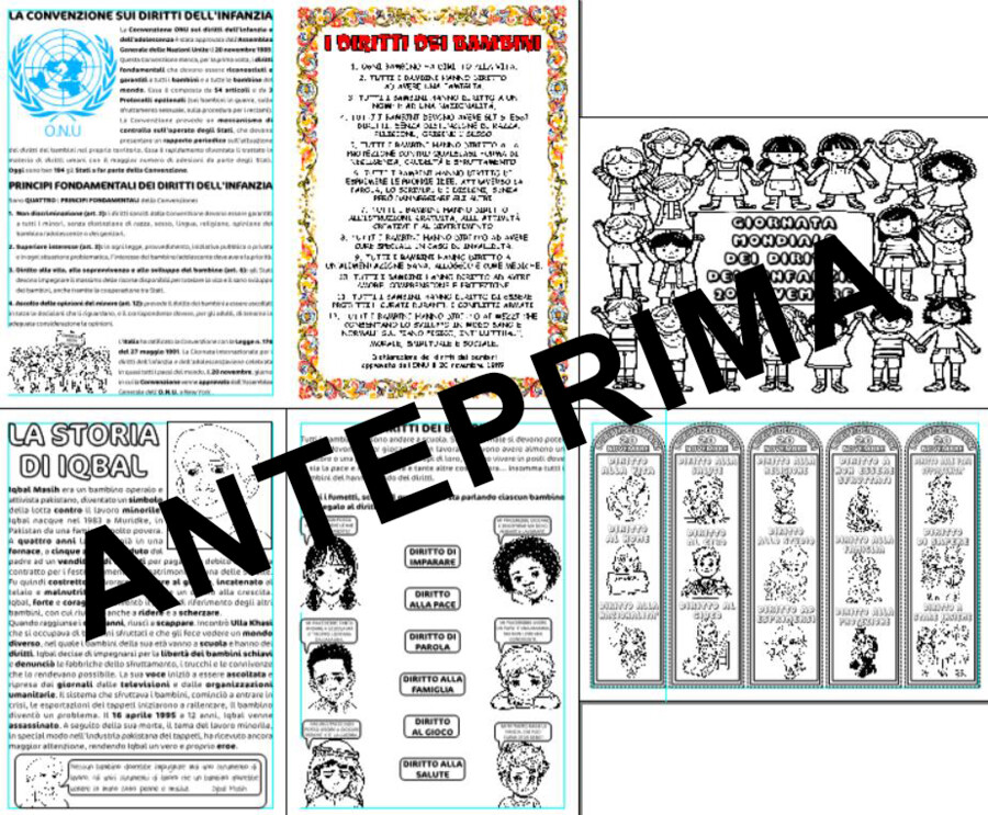 GIORNATA INTERNAZIONALE DEI DIRITTI DEI BAMBINI 20 NOVEMBRE - SCUOLA PRIMARIA