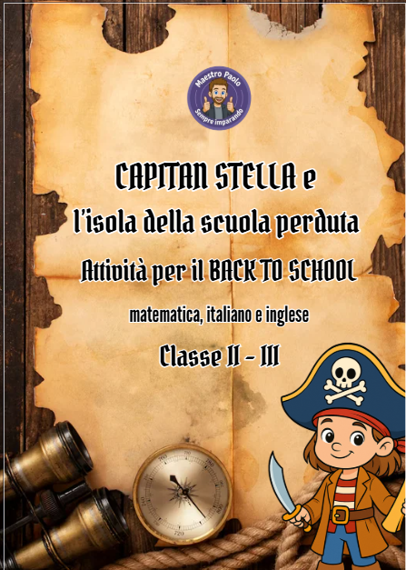 🏴‍☠️ KIT ATTIVITÀ – BACK TO SCHOOL con Capitan Stella 🏝️