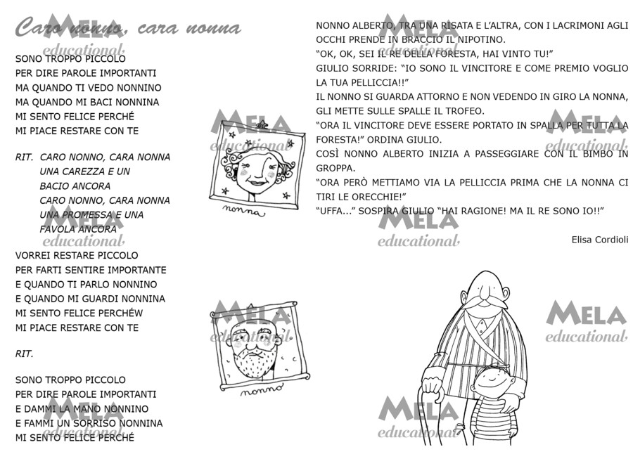 Nonni in festa - libro con canzoni