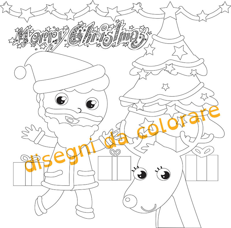Natale da colorare e consigli utili per usare: matite, pastelli e pennarelli