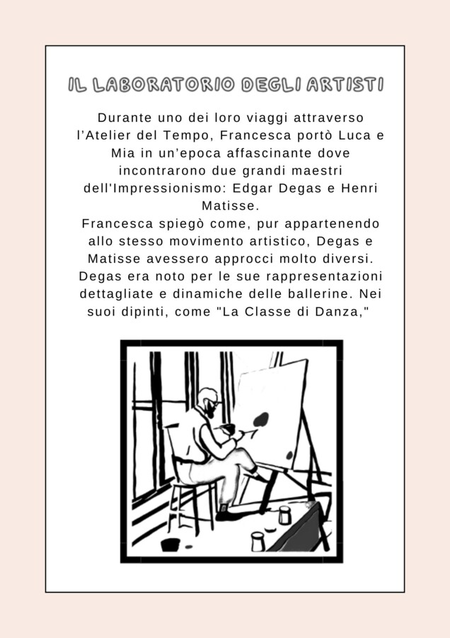 Il laboratorio degli artisti Degas-Matisse