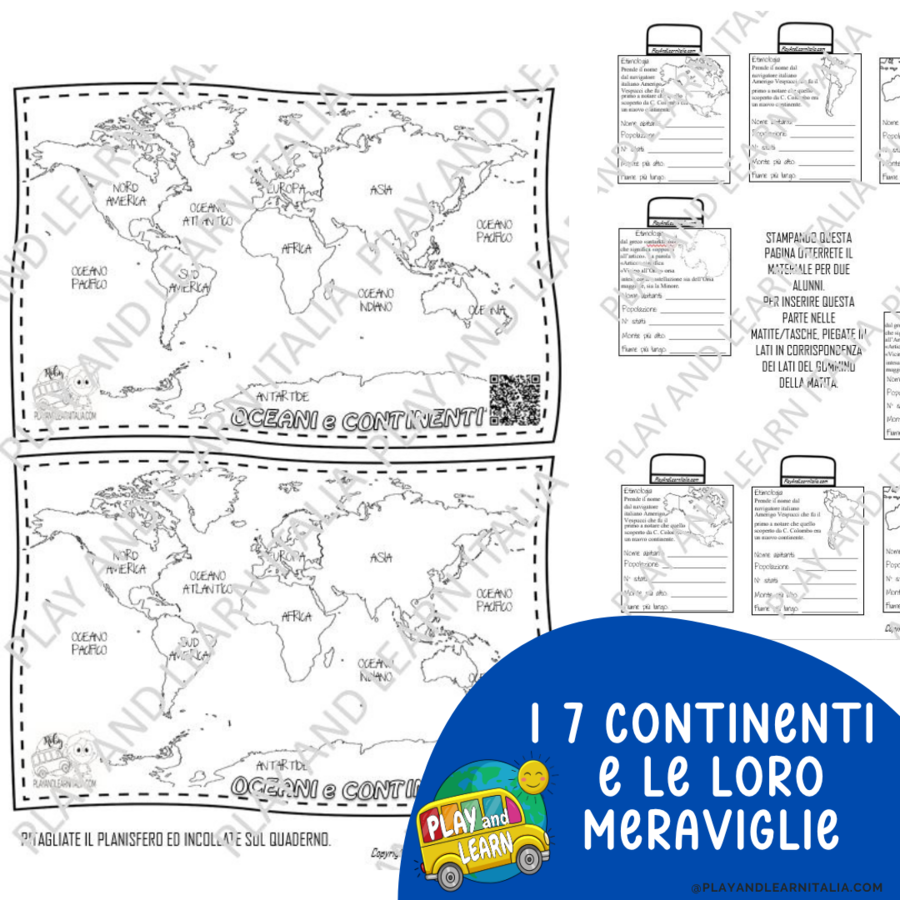 I CONTINENTI E LE LORO MERAVIGLIE