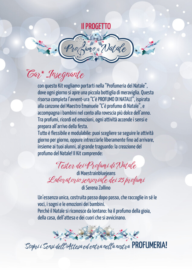 PROFUMERIA "PROFUMO A NATALE" CT SerenaZollino MaestroEmanuele Maestrainbluejeans