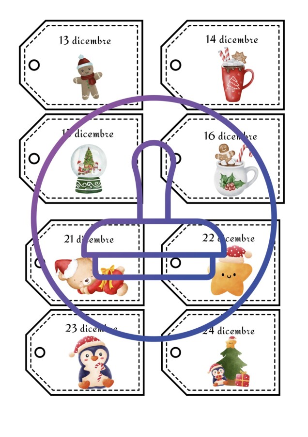 Calendario dell'avvento gentile