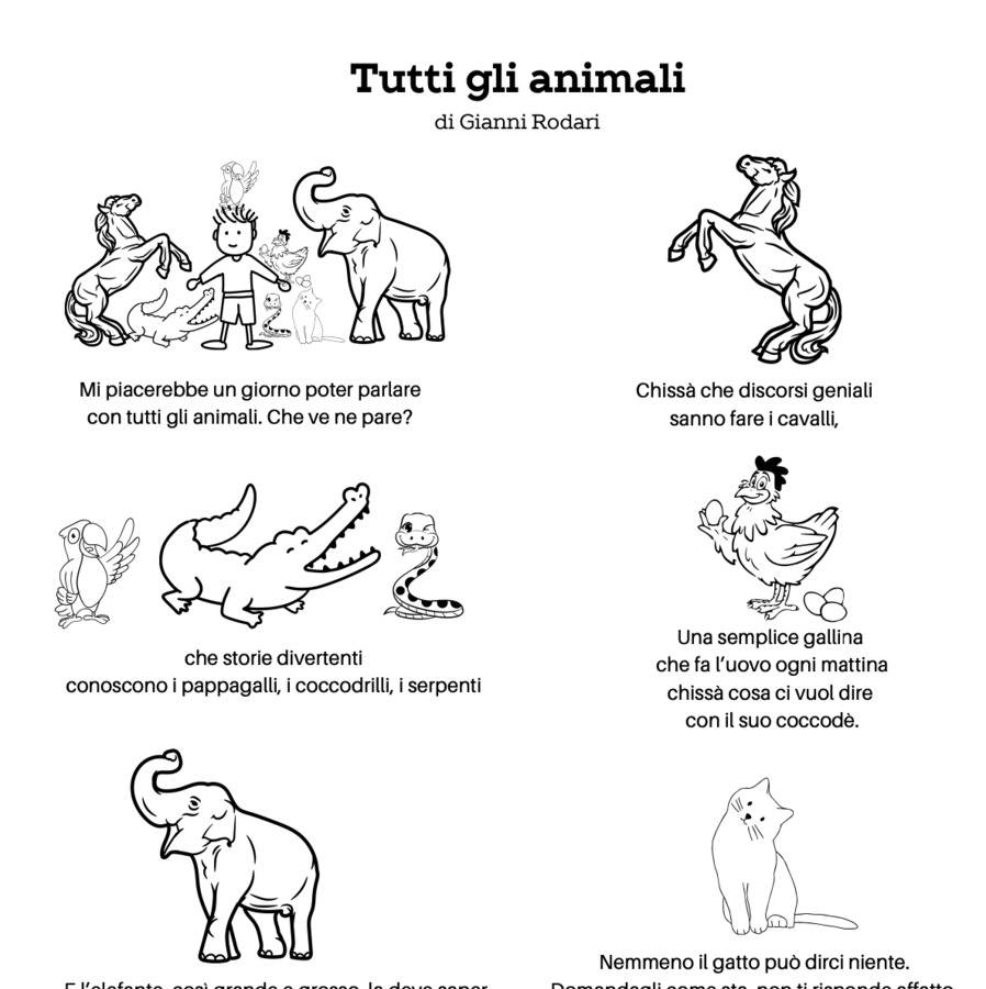 Tutti gli animali