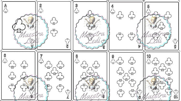 Carte da gioco (da zero a dieci)