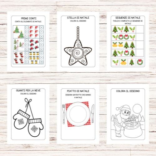 Schede didattiche Natale infanzia