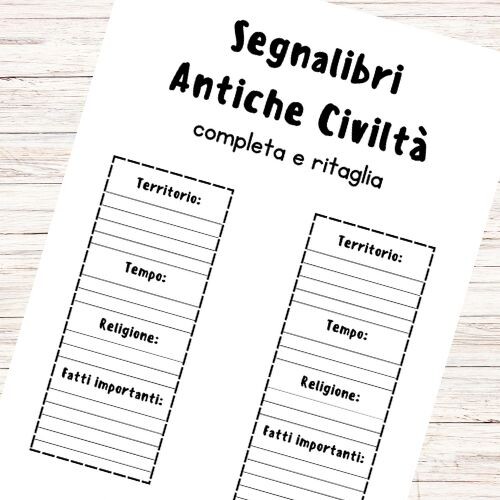Segnalibri delle antiche civiltà