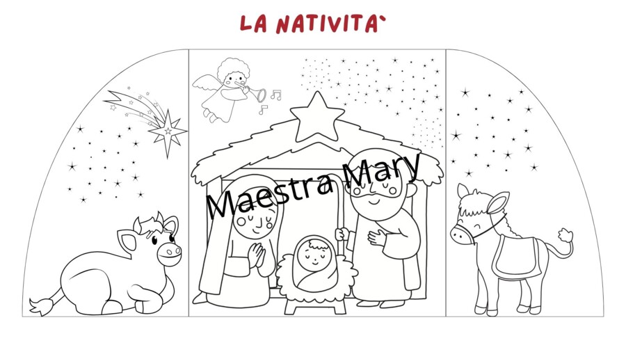 La Natività – Attività creativa natalizia per bambini