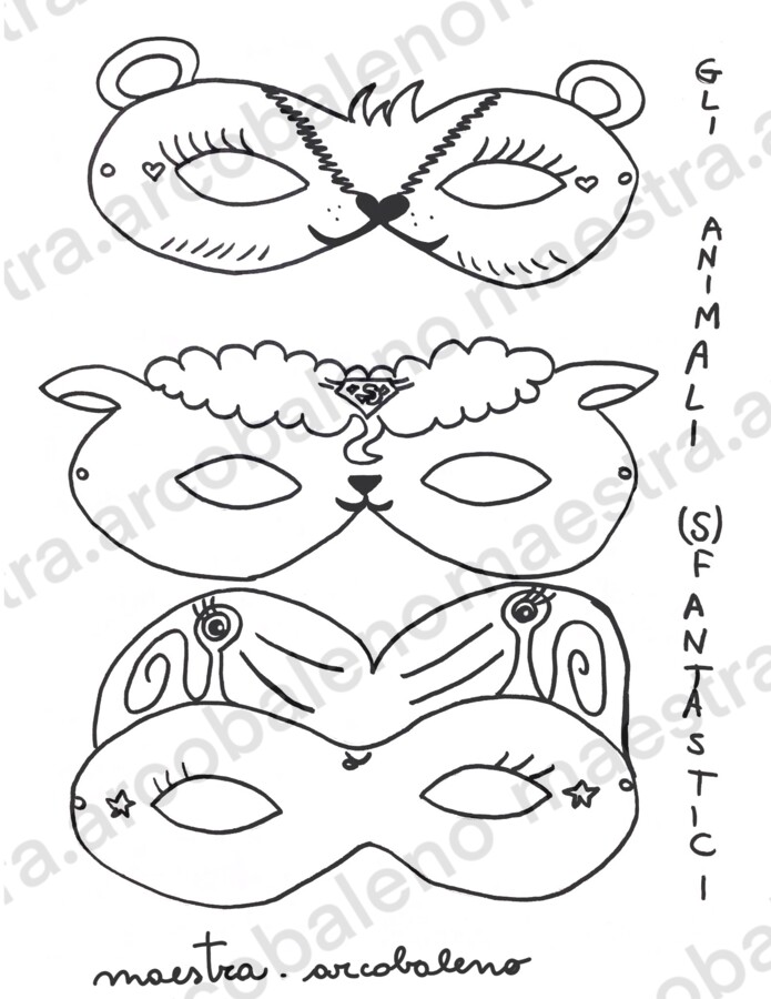 maschere di carnevale (gli animali sfantastici)