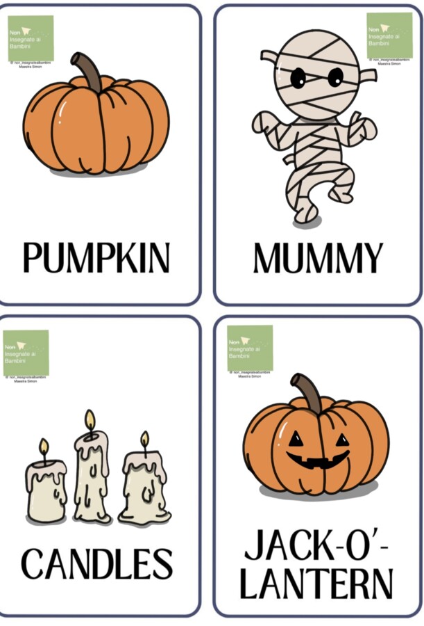 Halloween flashcards