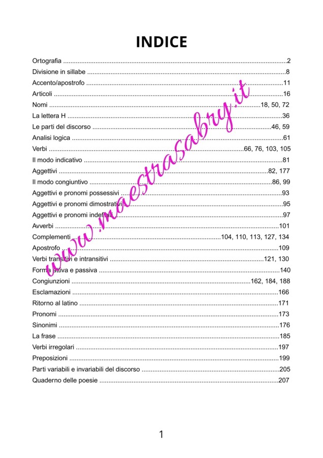 I quaderni di grammatica e delle poesie Classe quinta
