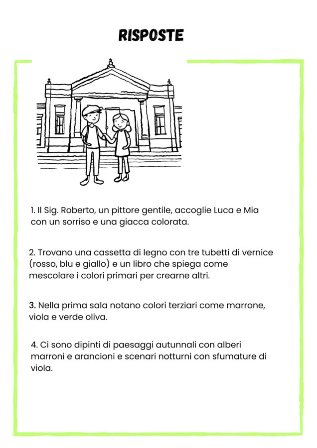 Domande di Comprensione e Risposte Il Meraviglioso Mondo dell'Arte - Volume 2