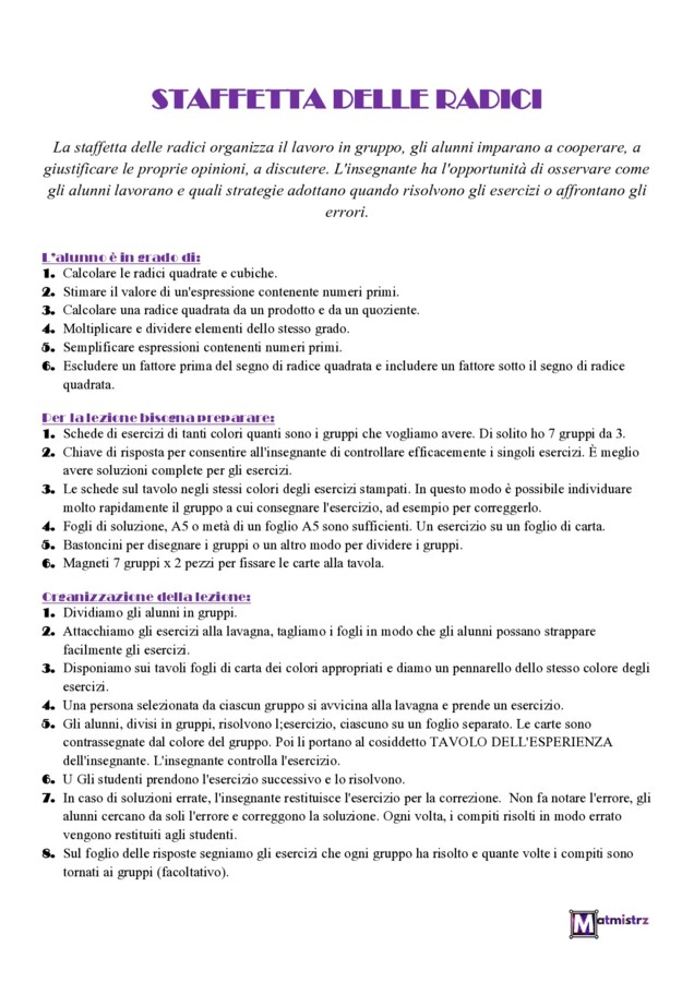 STAFFETTA DELLE RADICI
