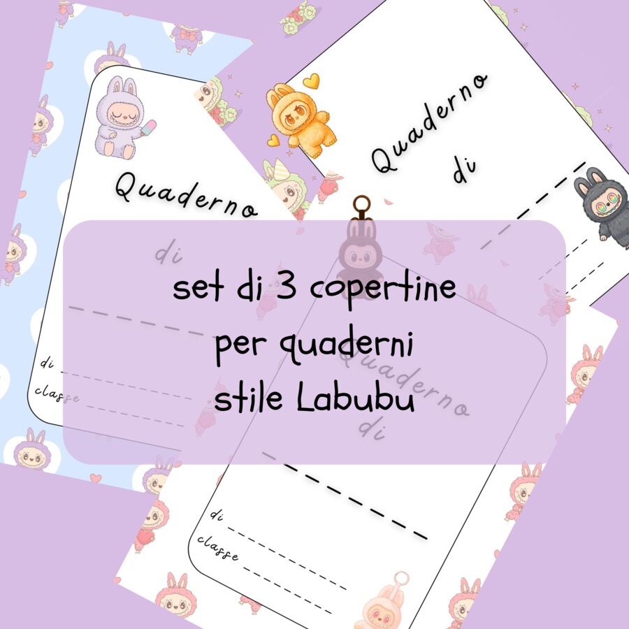 Kit scuola stile Labubu