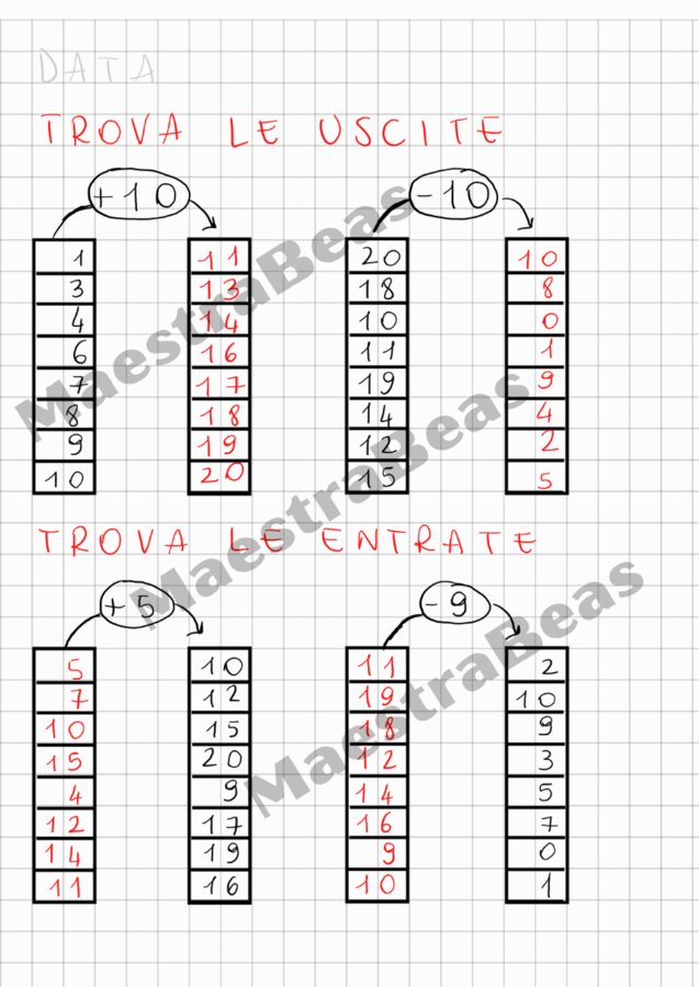 Quaderno di matematica classe prima (3)