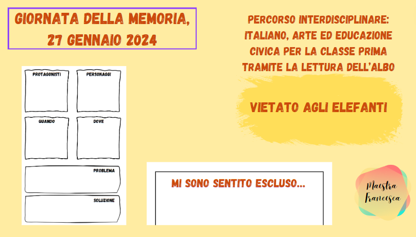 VIETATO AGLI ELEFANTI - GIORNATA DELLA MEMORIA