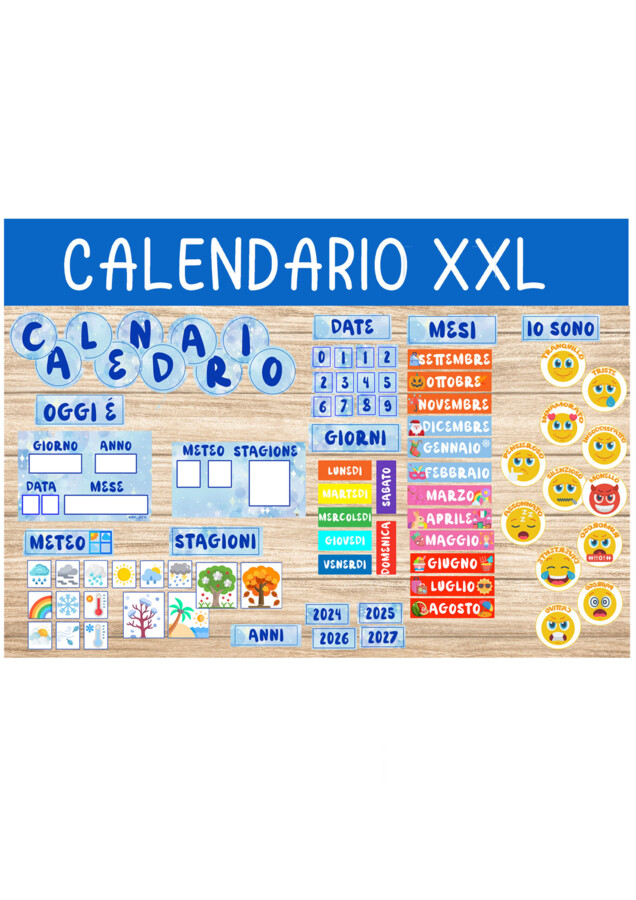 📅 MEGA CALENDARIO DI CLASSE