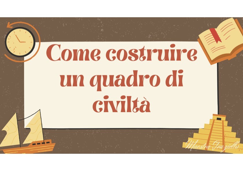 Come costruire un quadro di civiltà – Scheda guida per la classe quinta