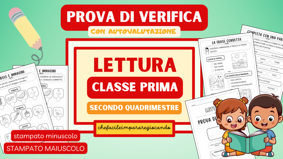 VERIFICA - LETTURA - CLASSE PRIMA - SECONDO QUADRIMESTRE