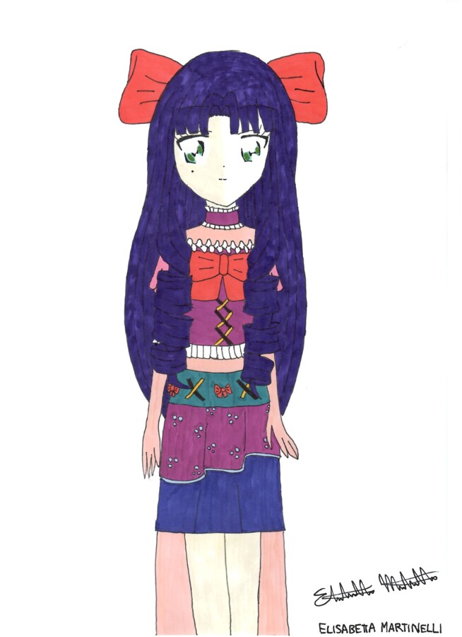 Scheda da colorare di Itsuko