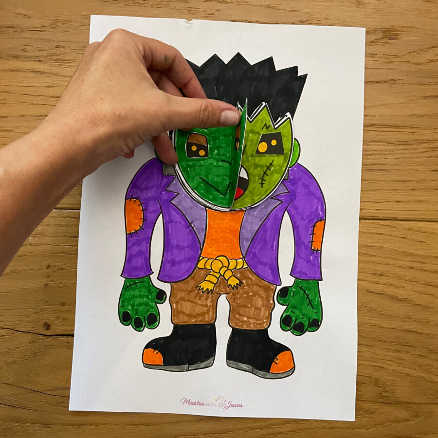 Frankenstein multi-face - Halloween