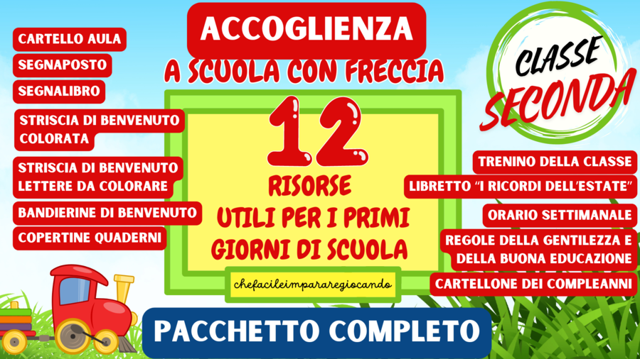 12RISORSE UTILI PER I PRIMI GIORNI DI SCUOLA – ACCOGLIENZA CLASSE SECONDA