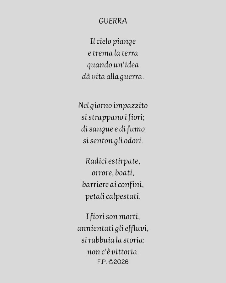 GUERRA - Poesia in rima