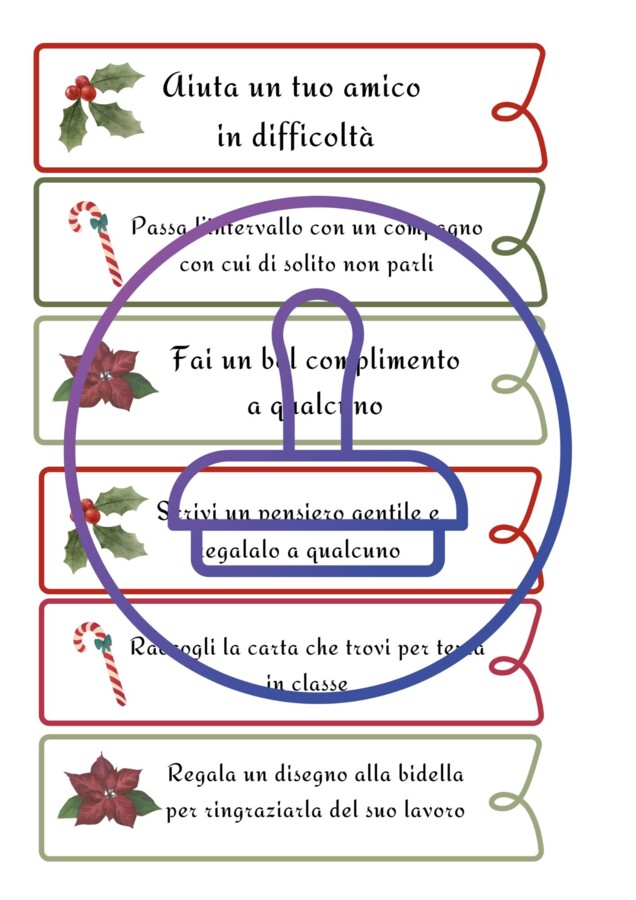Calendario dell'avvento gentile