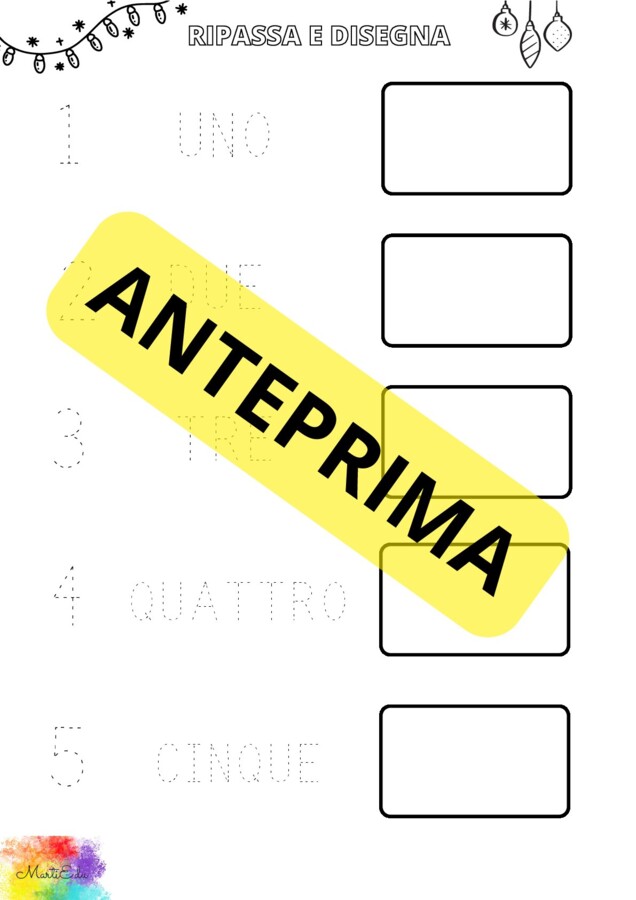 RIPASSA I NUMERI - VERSIONE NATALIZIA