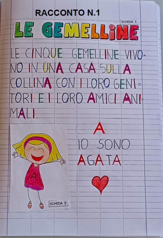 Quadernone classe prima "Le 5 gemelline" Primo bimestre
